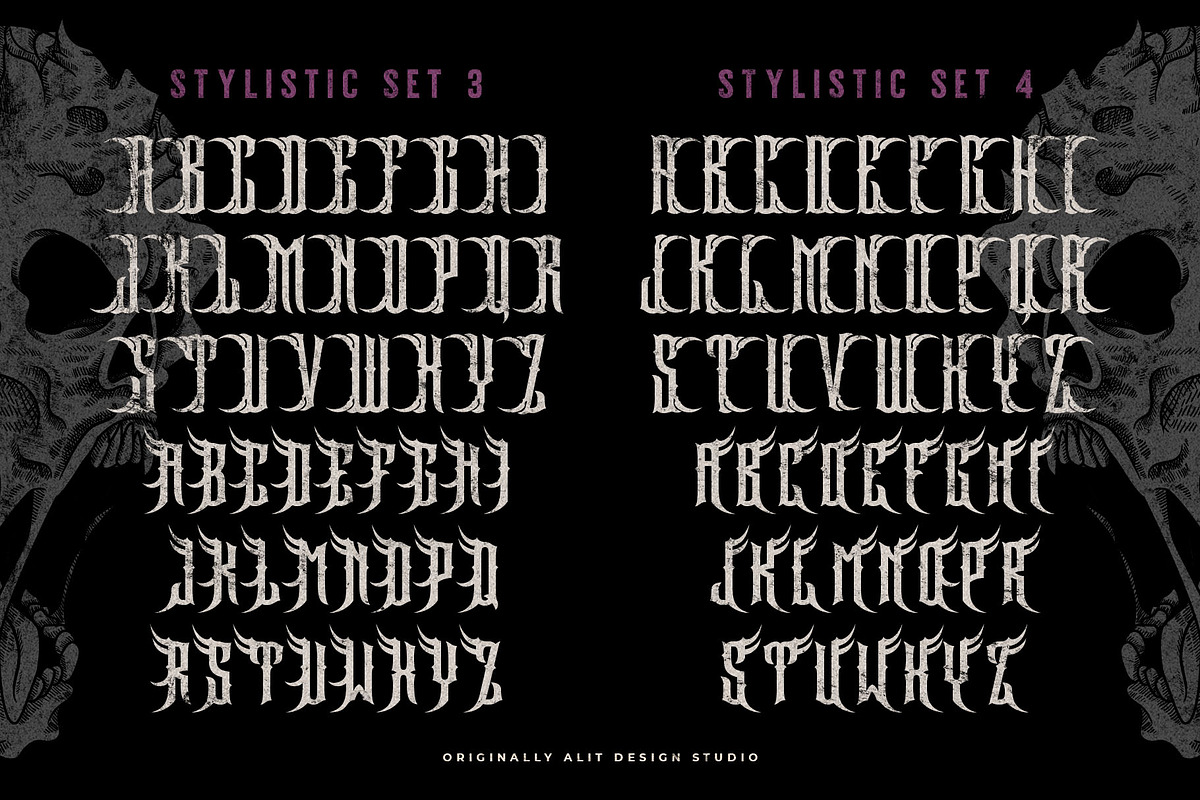 Darksad Typeface, a Blackletter Font by alit design (Photo 10 of 20)