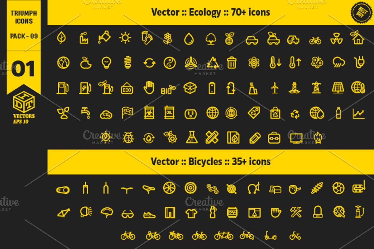 Triumph Icons Pack 09, a Graphic by Idette Designs™ (Photo 1 of 2)