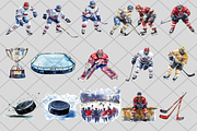 Hockey PNG Bundle, an Illustration by Delta Designs (Thumbnail 3 of 7)