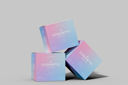 Cosmetic Boxes Mockup, a Packaging Mockup by Mego-studio
