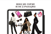Lady Boss Clipart, an Illustration by CraftCrateShop (Thumbnail 1 of 8)