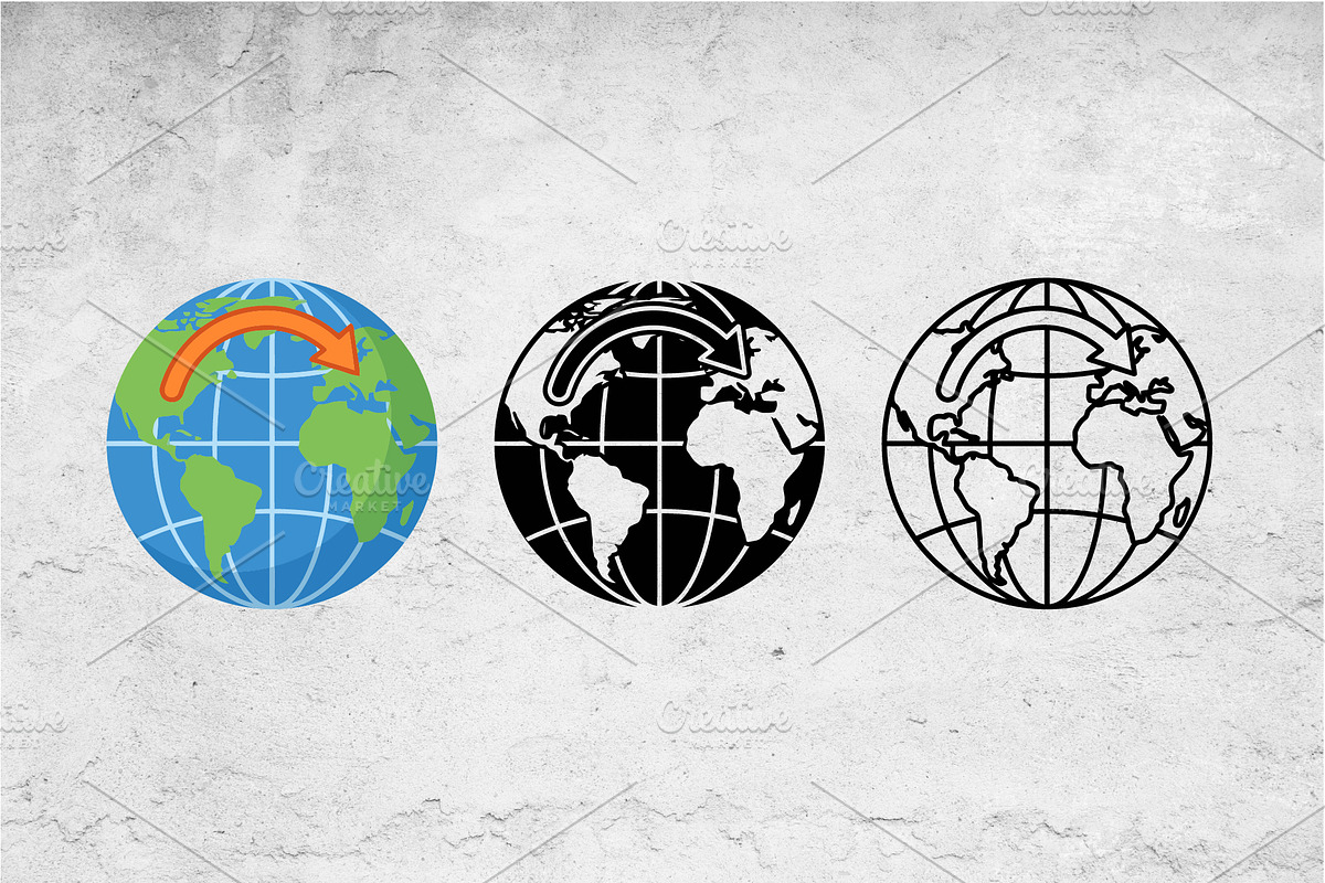 Global Rotation Icons, an Outline Icon by Artonix (Photo 2 of 2)