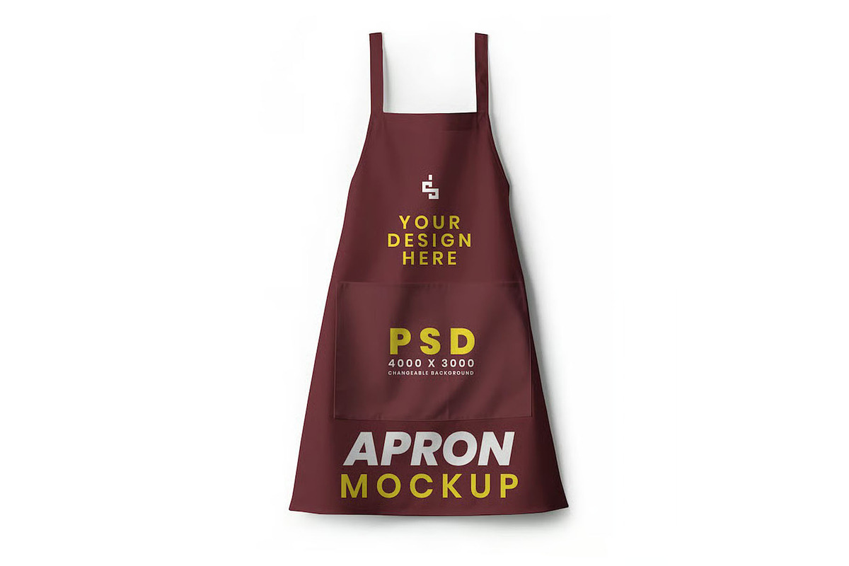 Apron Mockup Template, a Household Mockup by DesignRushMarket (Photo 2 of 5)