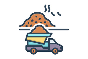 Dump garbage color icon, a Duotone Icon by Creative priyanka