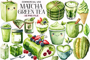 Matcha Green Tea Clipart, an Illustration by Daily.Designs (Thumbnail 1 of 5)