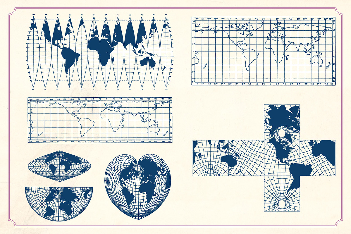 Vintage Maps and Grids, an Object Graphic by Mr Vintage (Photo 3 of 5)