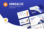 Business Annual Report Google Slides, a Presentation Template by New Coral Design (Thumbnail 1 of 6)