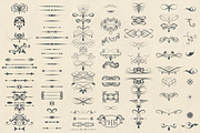 Bundle of vector vintage flourishes, an Object Graphic by FleurArt (Thumbnail 16 of 19)