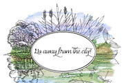 Summer on the Lake. Sketches, an Object Illustration by Nataliapiache (Thumbnail 7 of 7)