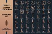 Letter L Logo Bundle Monogram Set, a Branding & Logo Template by Pixel Design (Thumbnail 1 of 5)