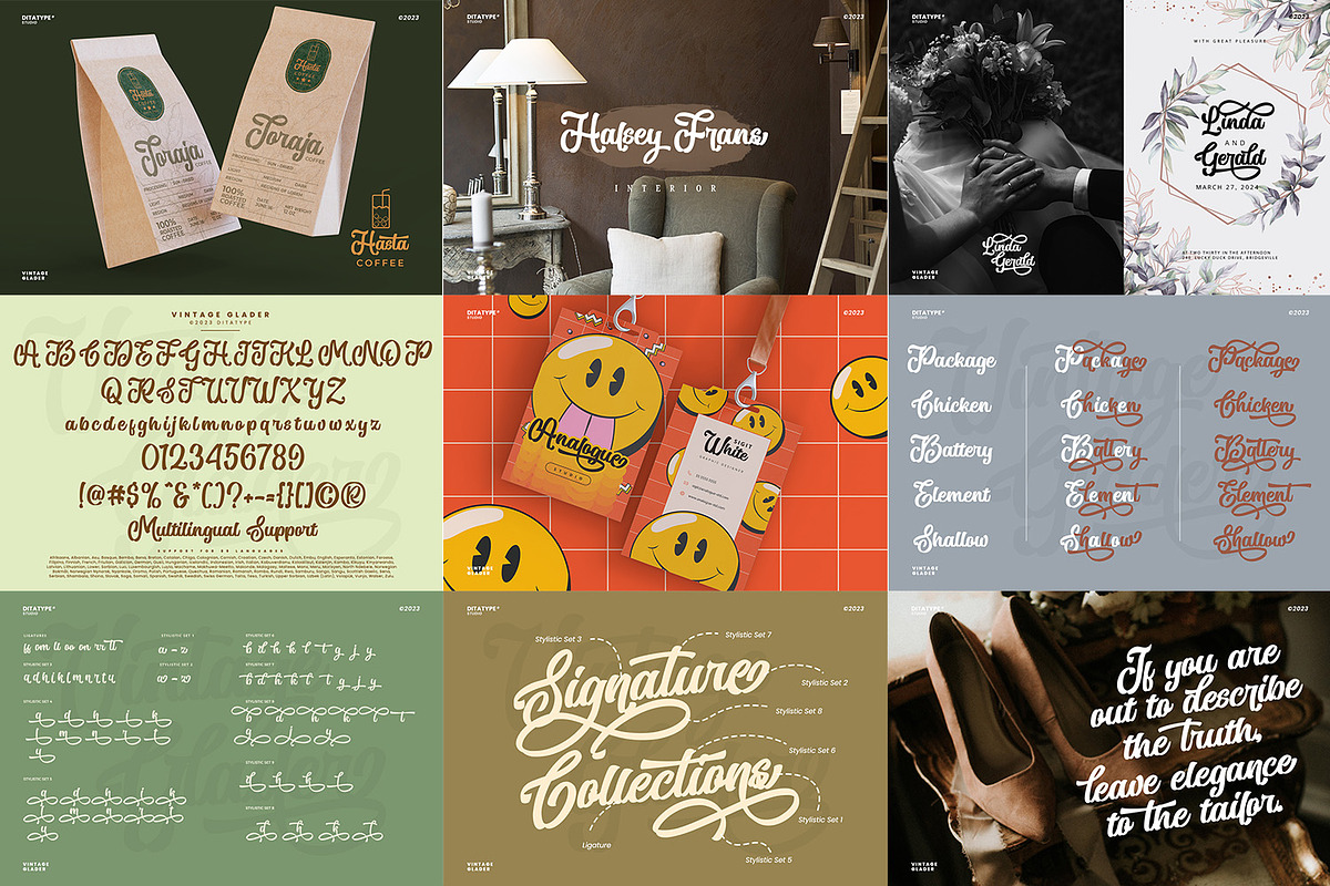 Vintage Script Vol 3 Font Bundle, a Script Font by Ditatype (Photo 10 of 12)