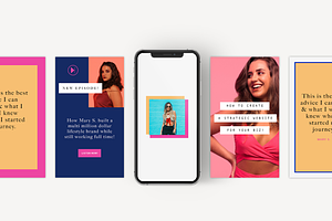 Podcast Insta Post & Stories Pack