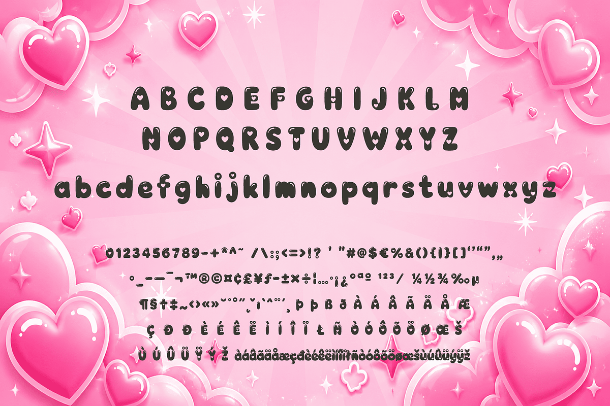 Sweetbliss Font, a Sans Serif Font by Letterhanna Studio (Photo 9 of 9)