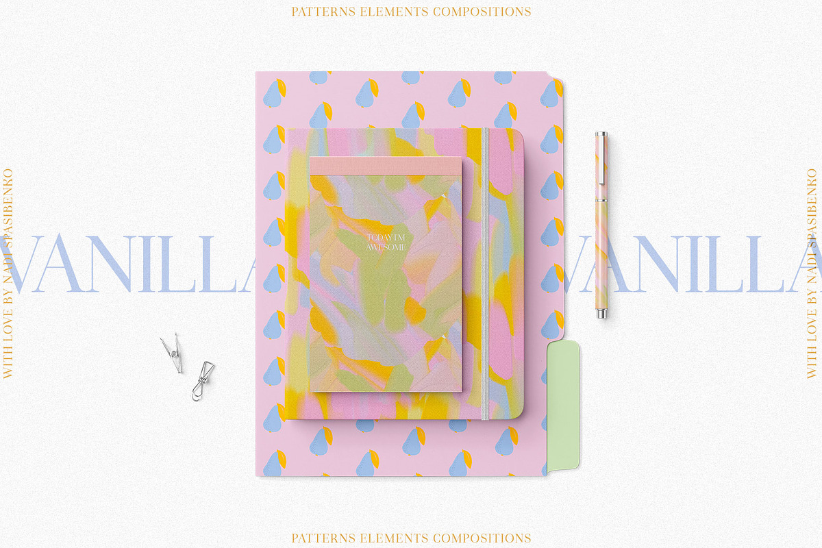 Vanilla Abstract || Oil Effect Set, a Wallpaper Graphic by nadispasibenko (Photo 3 of 10)