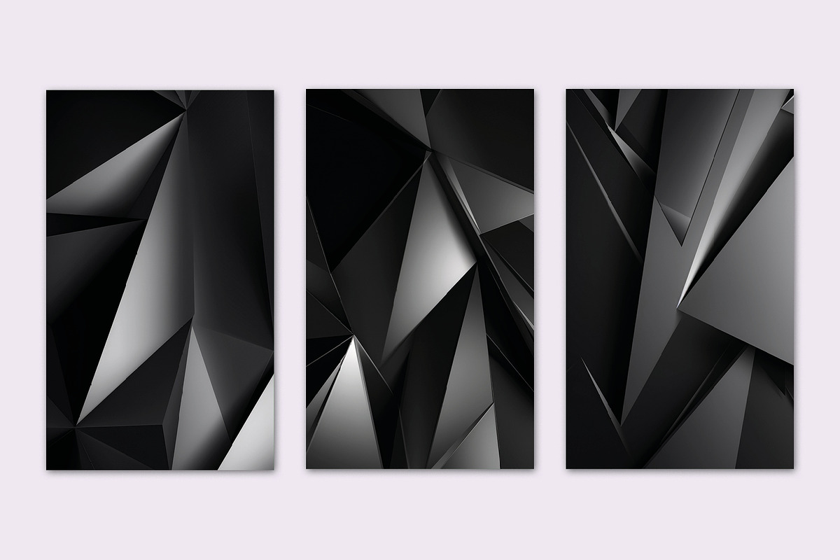 BLACK GEOMETRIC BACKGROUND, a Background Graphic by Sophico (Photo 4 of 5)
