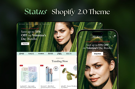 Status Shopify 2.0 Theme, a Shopify Template by Lumin Lab