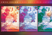 Color Invasion Poster Template, a Flyer Template by angelicafx