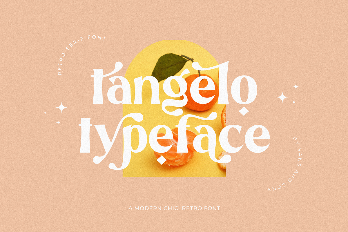 Tangelo - Retro Serif, a Serif Font by Sans & Sons (Photo 1 of 10)