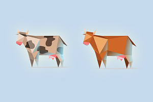 vector cows