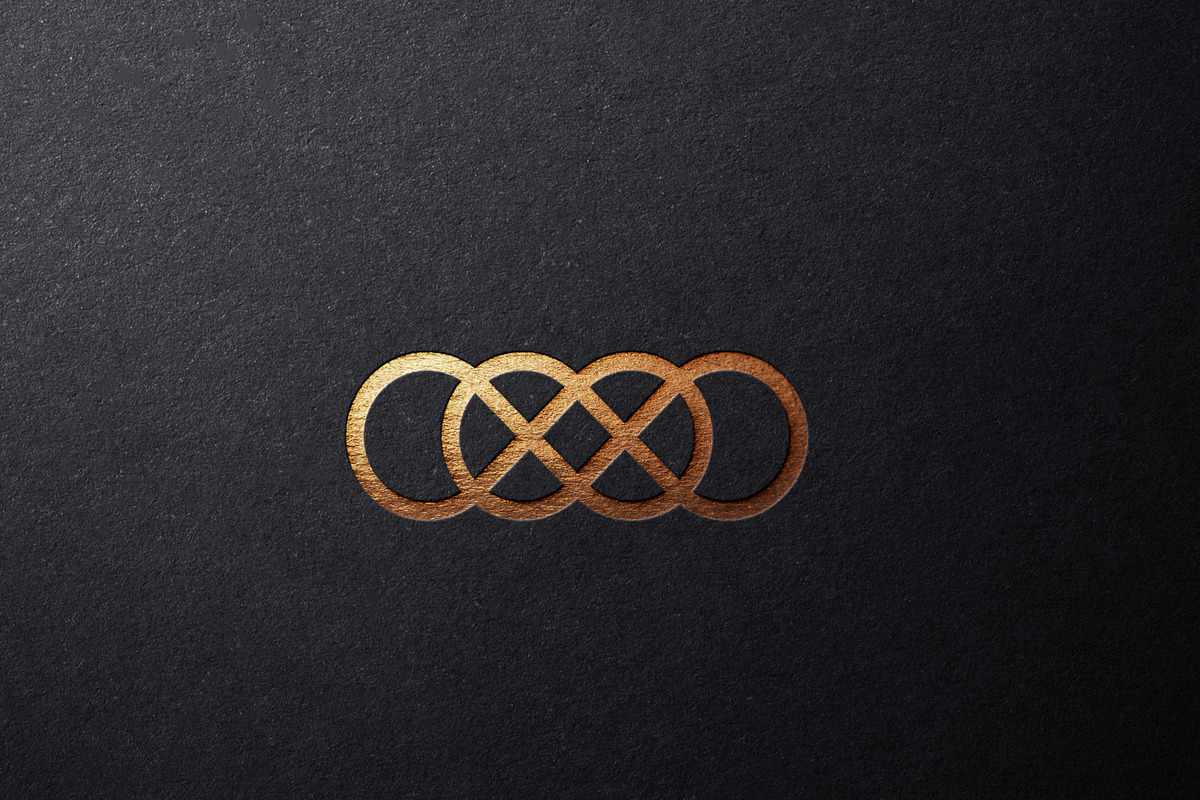 Luxury golden logo mockup on card, a Product Mockup by thedesignsource