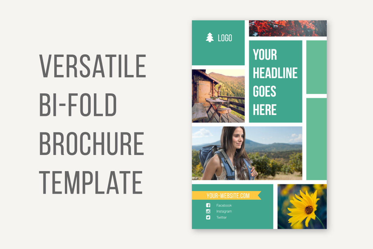Bi-Fold Brochure Template, a Templates & Theme by Joanna Haecker (Photo 2 of 4)