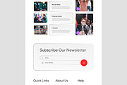 News Landing Page UI UX Layout, a Landing Page Template by CreativeShaper (Thumbnail 6 of 7)