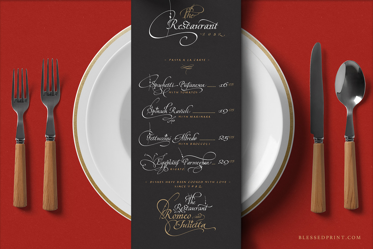 Cardinal - Italic script trio preview 8