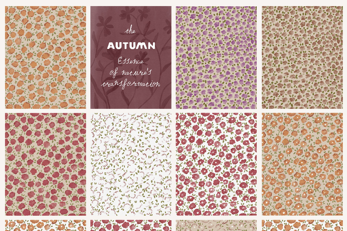 Hand-Painted Autumn Backgrounds, a Background Graphic by Lana Elanor (Photo 11 of 15)
