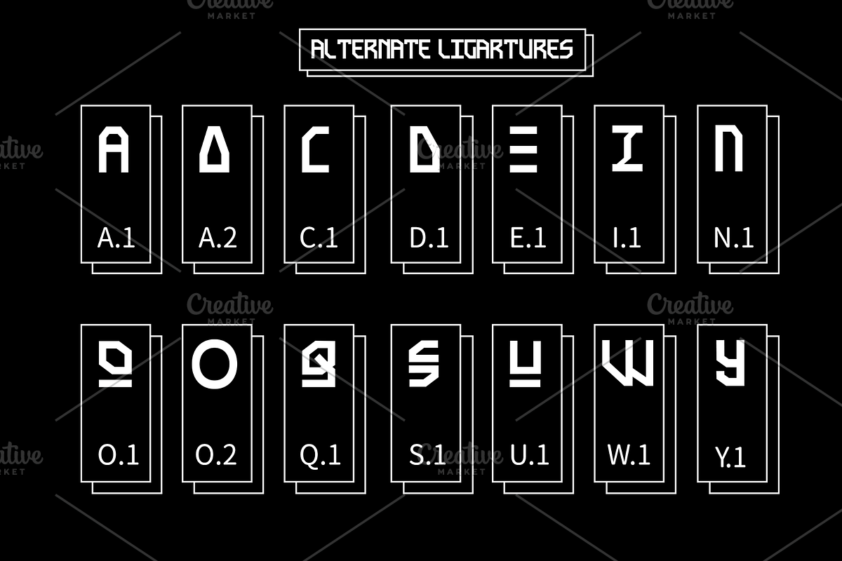 Jackdawn - Machine Display Font, a Sans Serif Font by Mofr 24 (Photo 7 of 8)