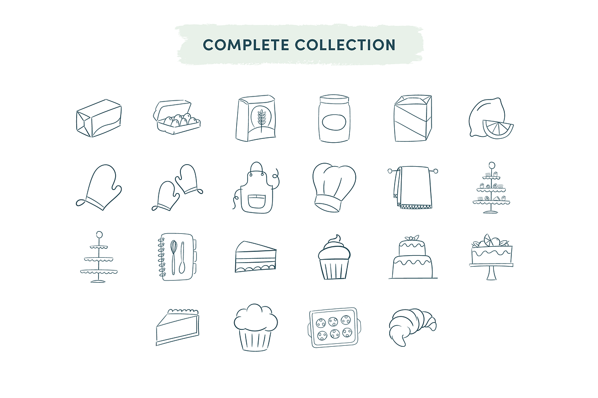 Baking Tools & Ingredients Icons, an Icon by Caroline Mackay (Photo 4 of 9)