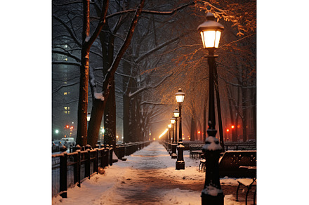 Winter Wonderland at Dusk