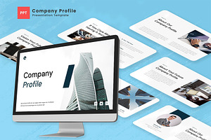 Company Profile-PowerPoin Template, a Presentation Template by Enab Pro