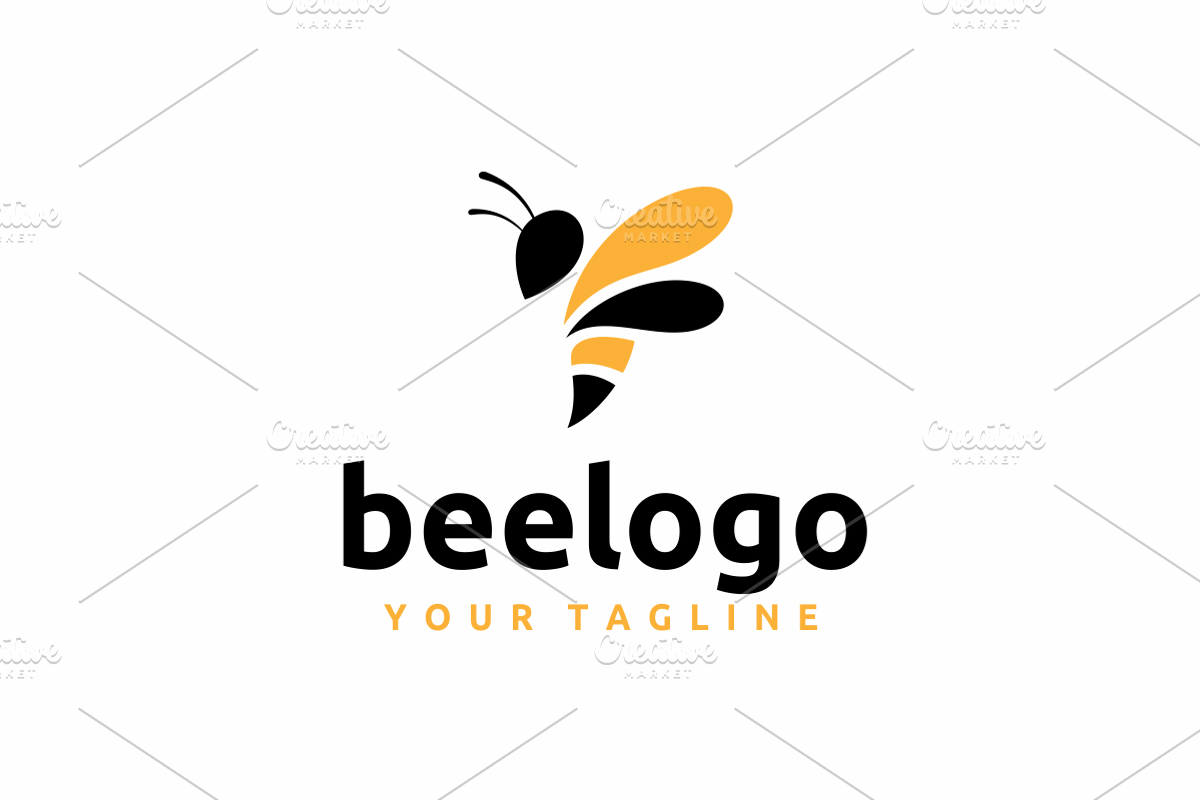 Bee Vector Logo Illustration, a Branding & Logo Template by yopie (Photo 2 of 6)