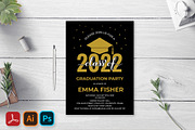 Class of 2022 Graduation Invitation, a Stationery Template by LaBelezokaDesign (Thumbnail 1 of 3)