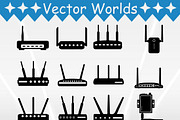 WIFI Router SVG, WIFI Router SVG, an Object Graphic by VectorWorlds (Thumbnail 2 of 3)