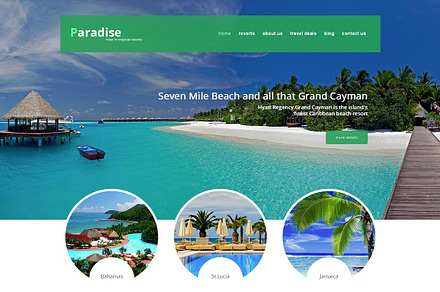 Paradise Travel Agency Joomla Theme