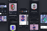 NFT app, an UI Kit Template by Julia Shagofferova (Thumbnail 7 of 7)