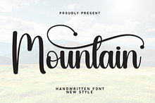Mountain | Script Font