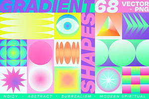 Vector Neon Gradient Shapes