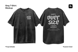 Grey T-Shirt Mockup