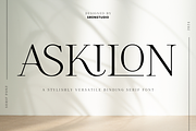 Askilon - Beautiful Serif Font, a Serif Font by Sronstudio (Thumbnail 1 of 13)
