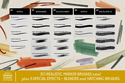 VVDS Realistic Marker Studio, a Brush Add-On by Vintage Voyage Supply (Thumbnail 9 of 10)