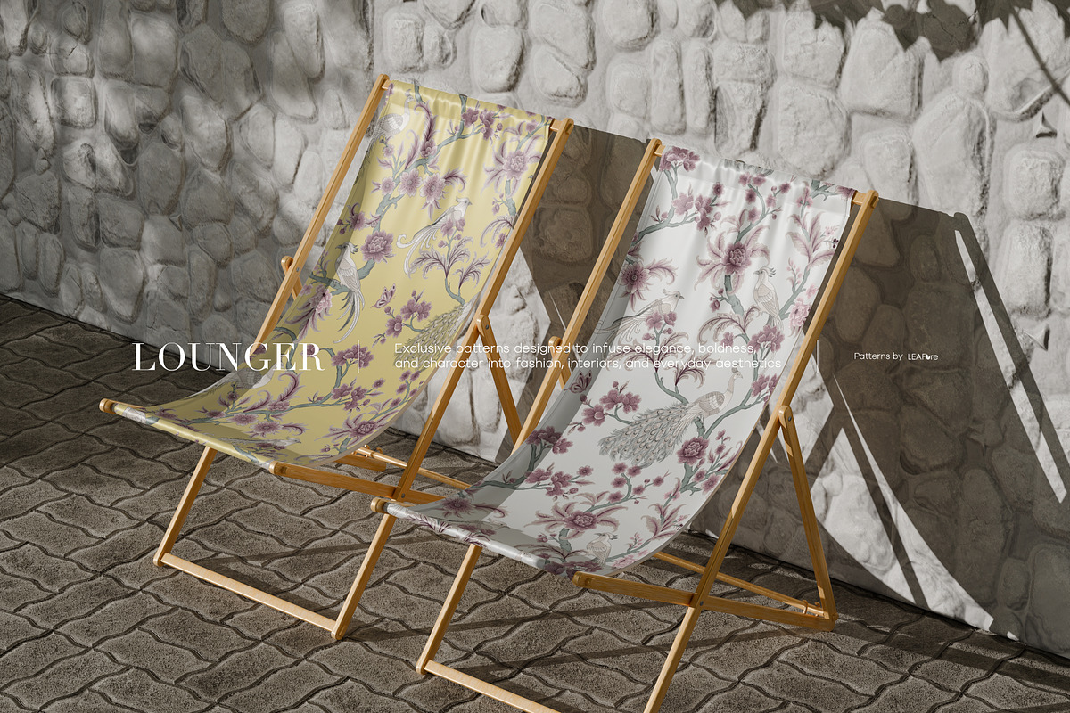 Botanical Chinoiserie Patterns, a Pattern Graphic by LEAFure (Photo 5 of 13)