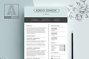 Clean Resume Template Johnson, a Resume Template by AdeevaResume (Thumbnail 2 of 4)