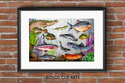 Amazon Fishing Watercolor, an Illustration by Graphobia (Thumbnail 7 of 11)