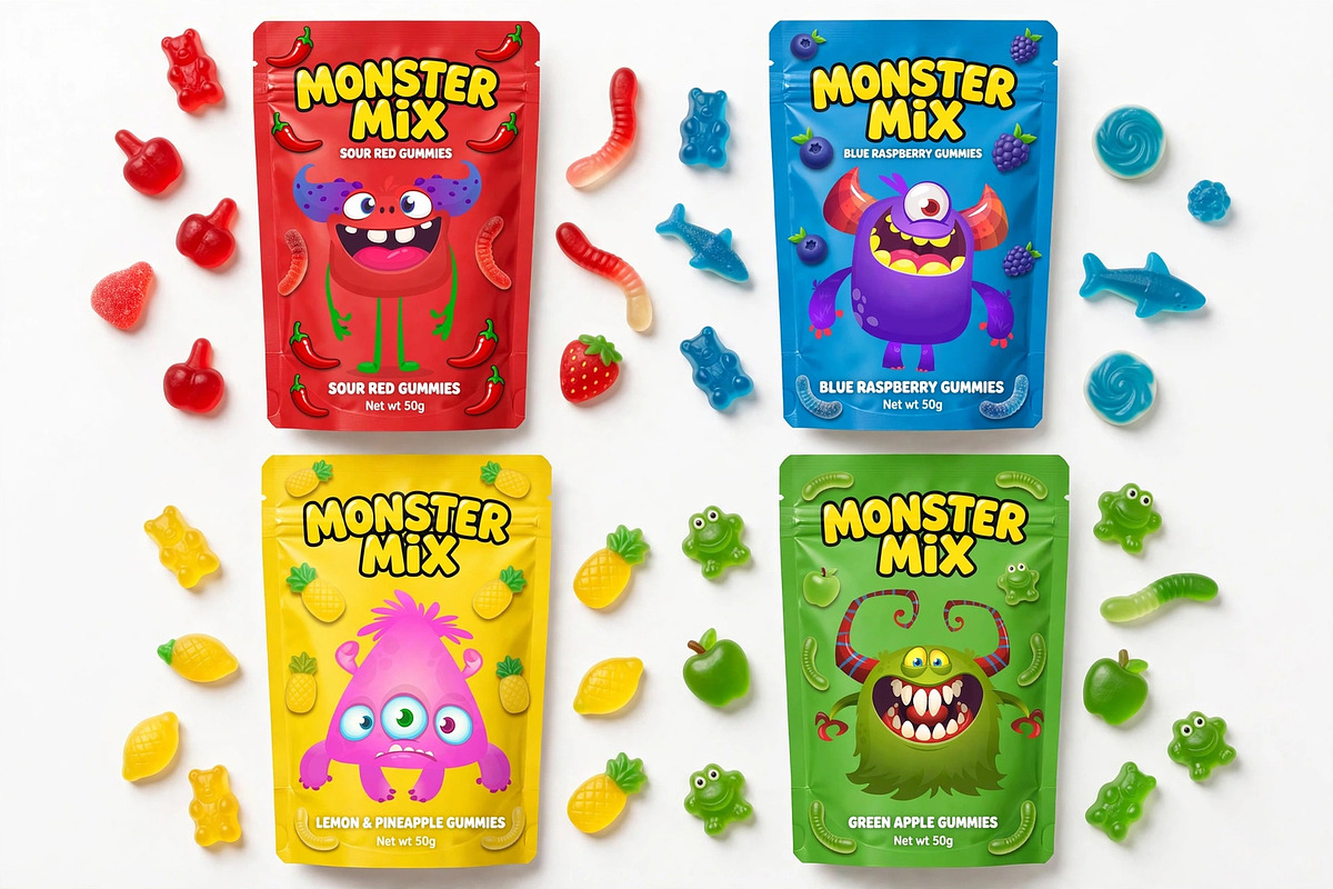 Starry Snugglers - 6 Cute Monsters, a Decorative Illustration by D R A W K M A N (Photo 5 of 9)
