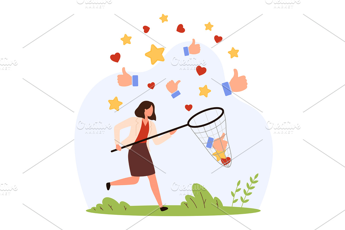 Collecting Feedback Net design, an Object Illustration by Flashvector