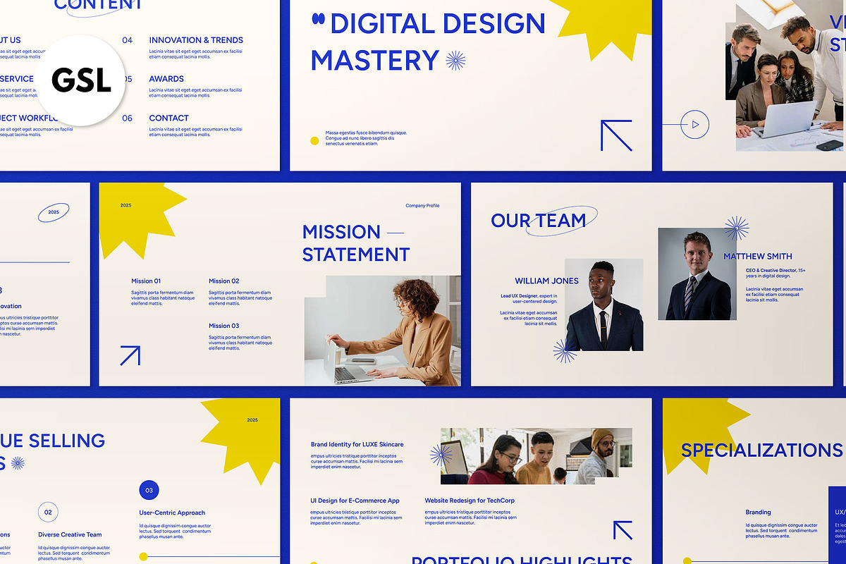 White Company Profile Google Slide, a Presentation Template by graphicook (Photo 1 of 5)
