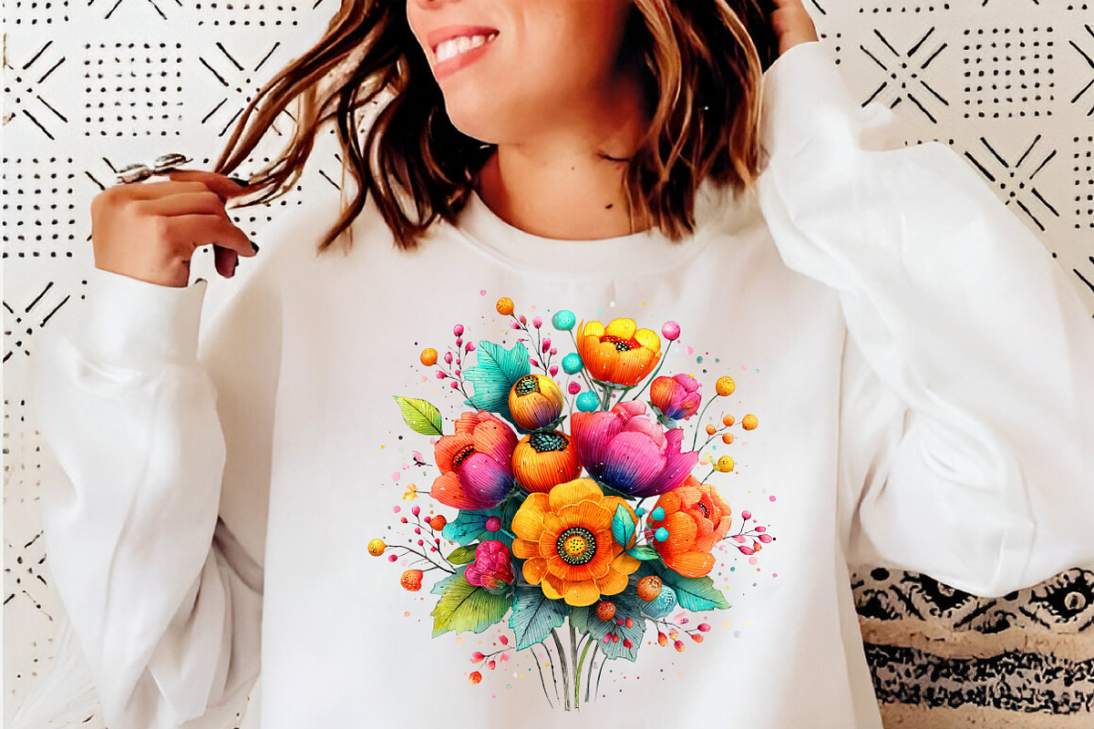 Whimsical spring daffodil flowers, an Illustration by SinaCreation (Photo 8 of 11)