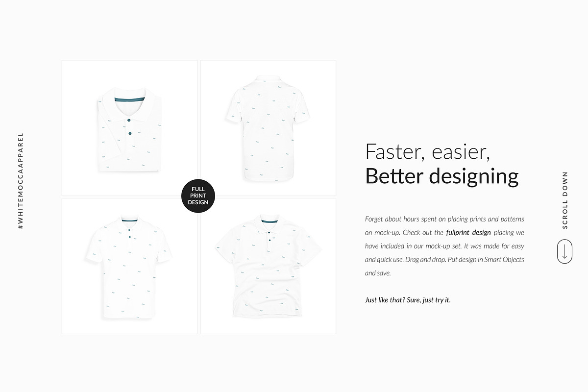 4x Men Polo Ghost Mock-ups FREE DEMO, a Books & Magazine Mockup by Apparel_Mockups (Photo 7 of 22)